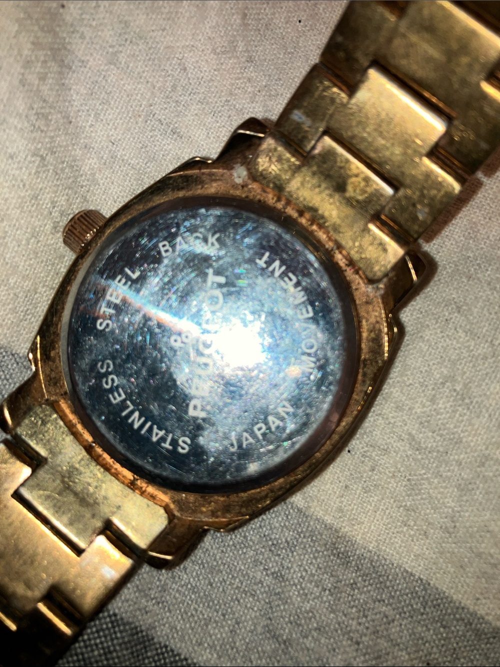 Peugeot Rose Gold and White Watch with Pink Accents and Crystal Bezel - Picture 6 of 8